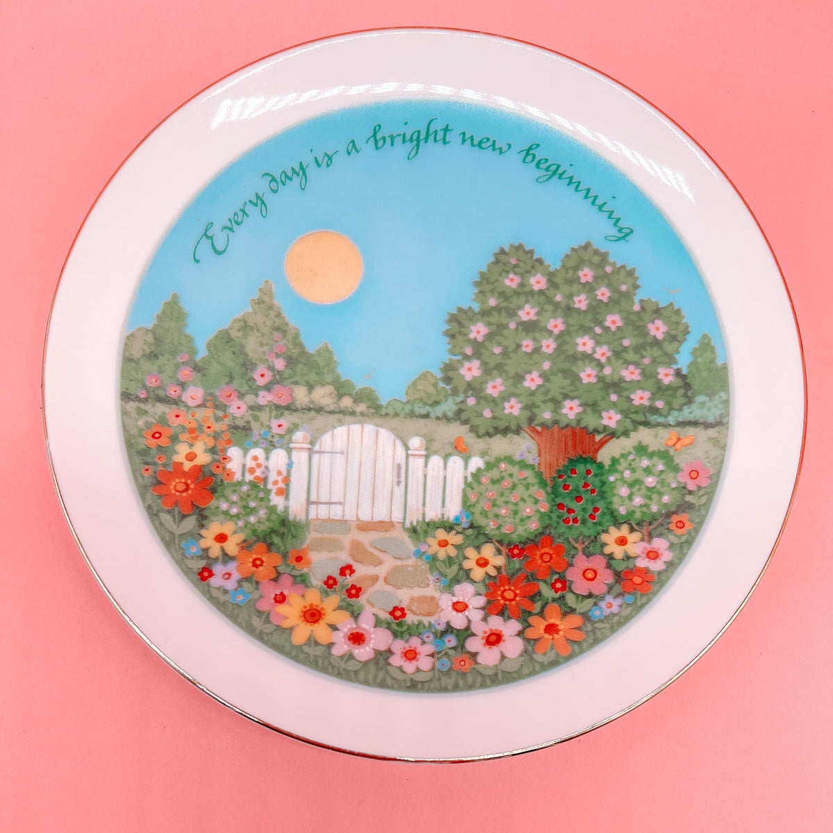 Lasting Memories Every Day is a Bright New Beginning Plate