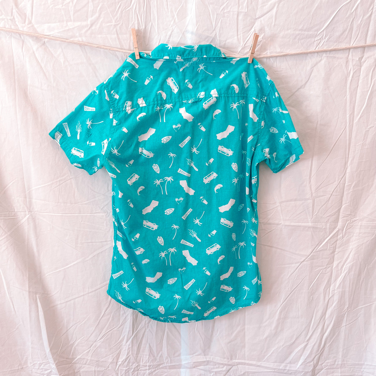 Blue Summer Button-Up