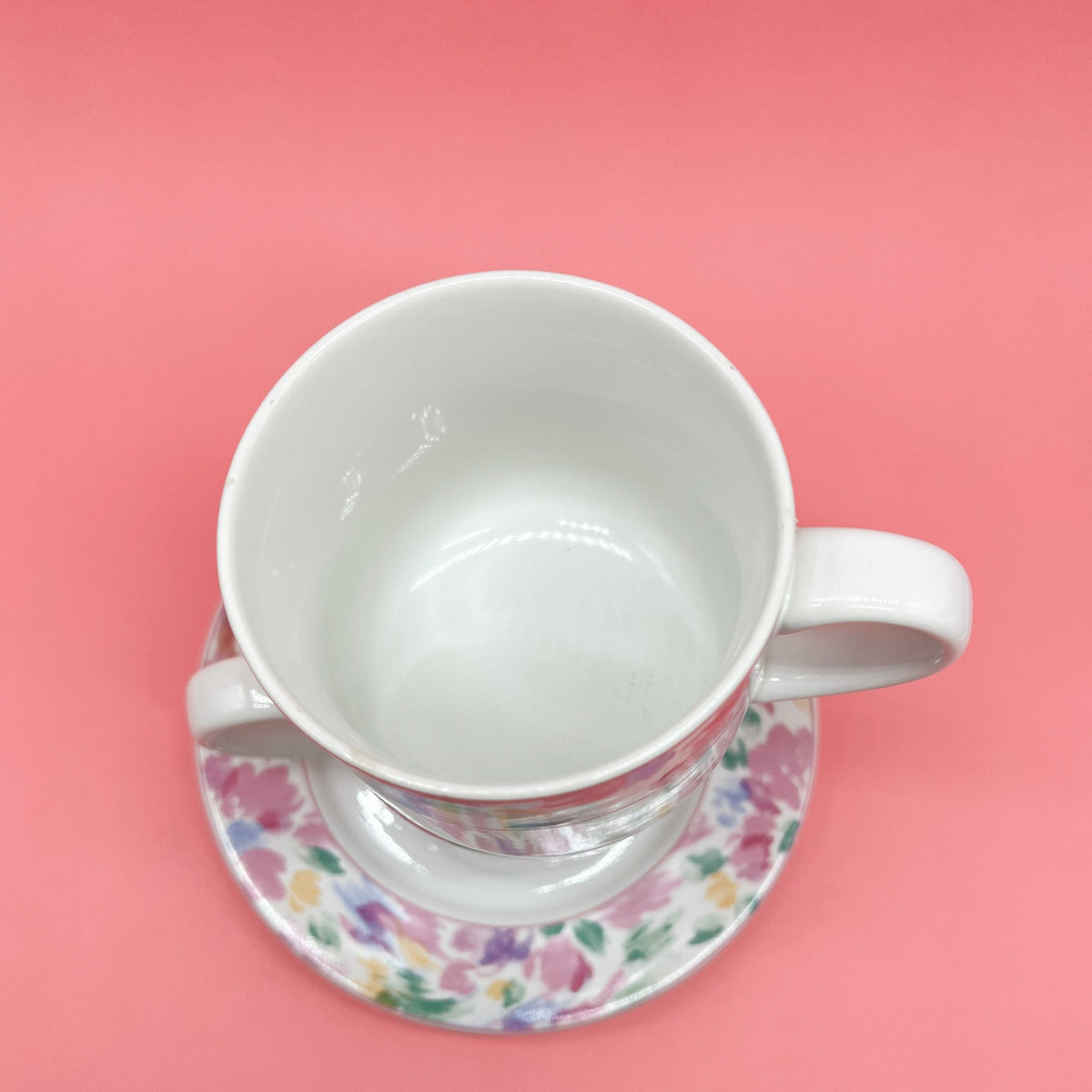 1990 Floral Cup & Saucer Set