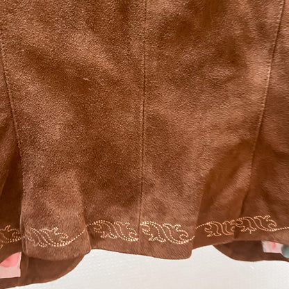 Vintage Brown Suede and Fringe Jacket