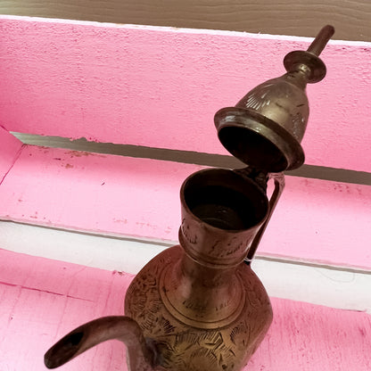 Small Indian Brass Tea kettle teapot | Aladdin Lamp