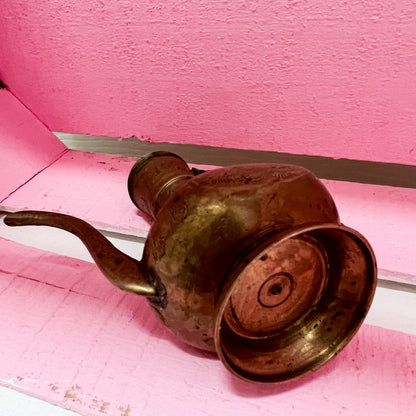 Small Indian Brass Tea kettle teapot | Aladdin Lamp