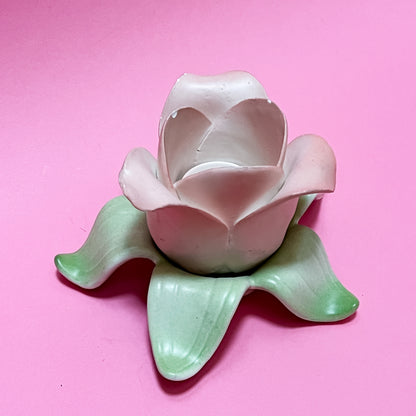 Fitz and Floyd Flower Candle Holder Pastel