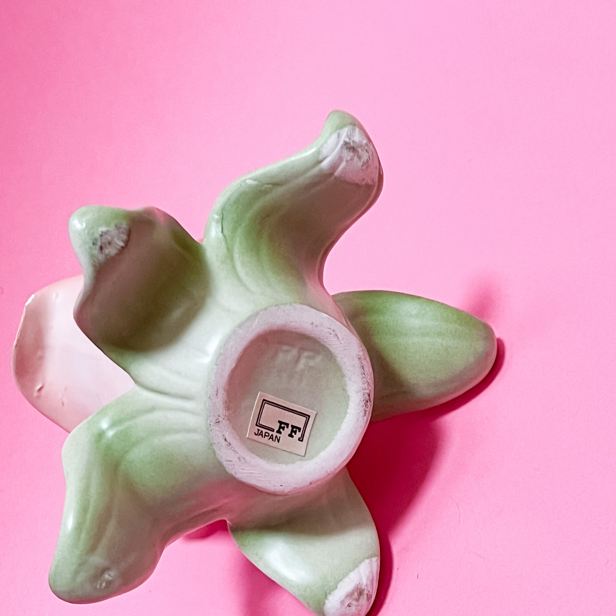 Fitz and Floyd Flower Candle Holder Pastel