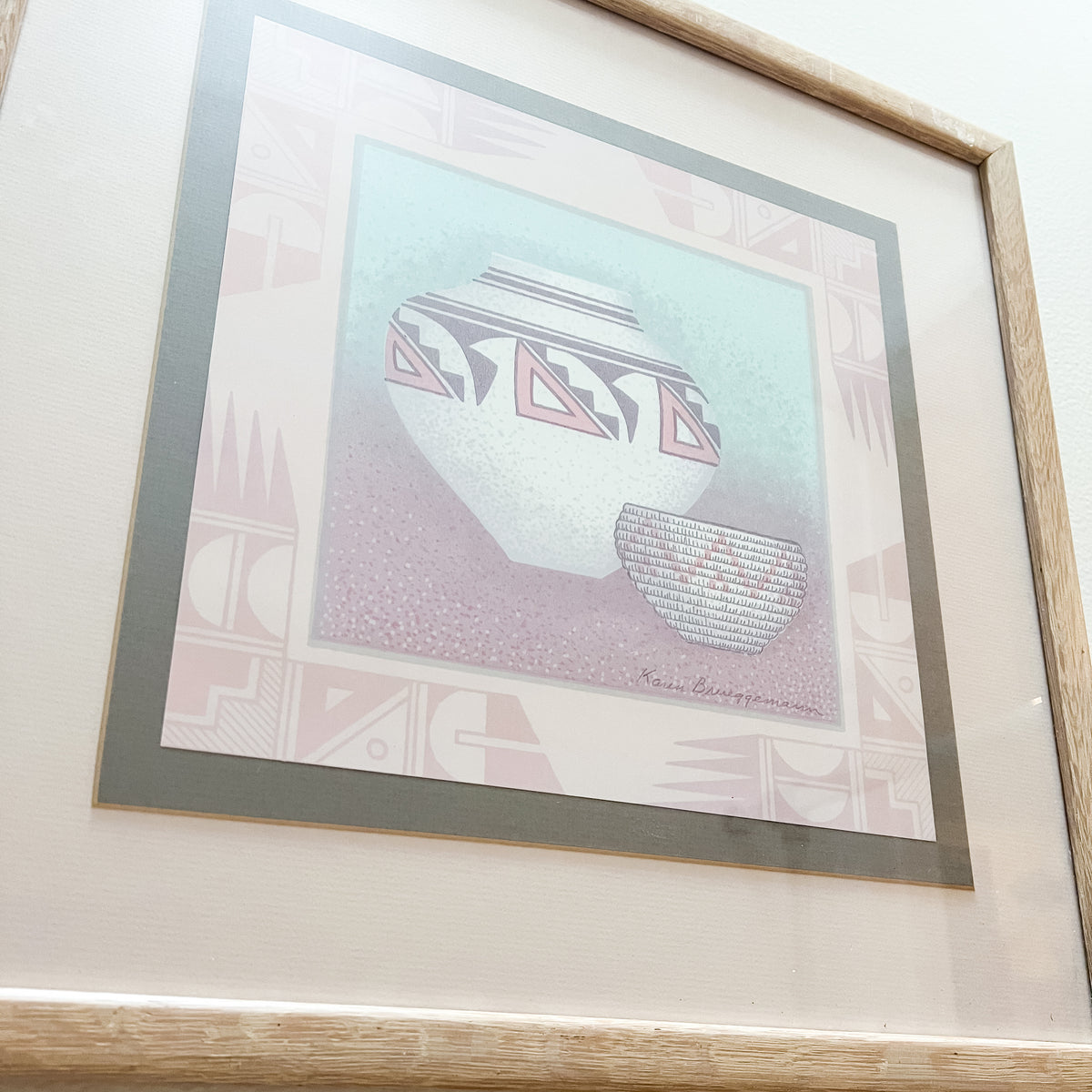 Framed Karen Brueggemann Pastel Southwest Art