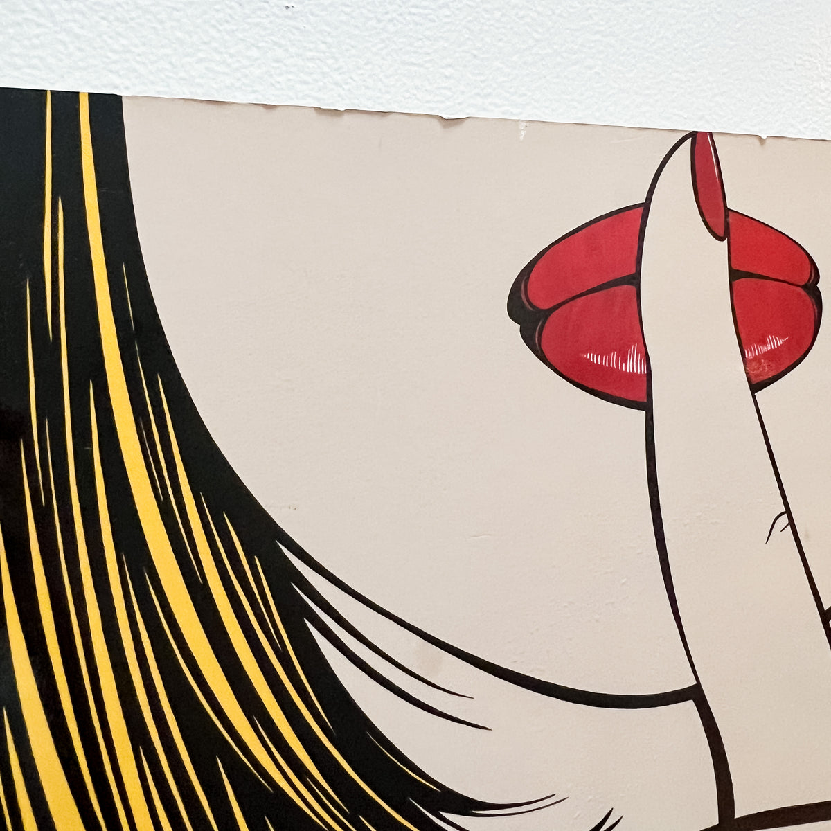 IKEA SOLMYRA Sssshhh D. Azzopardi '99 Vintage Modern Pop Wall Art