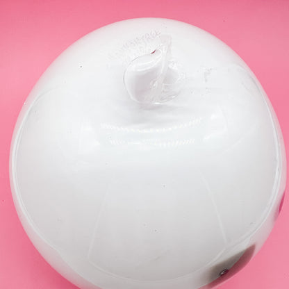 Sturdy Confetti Pastel and White Glass Blown Vase