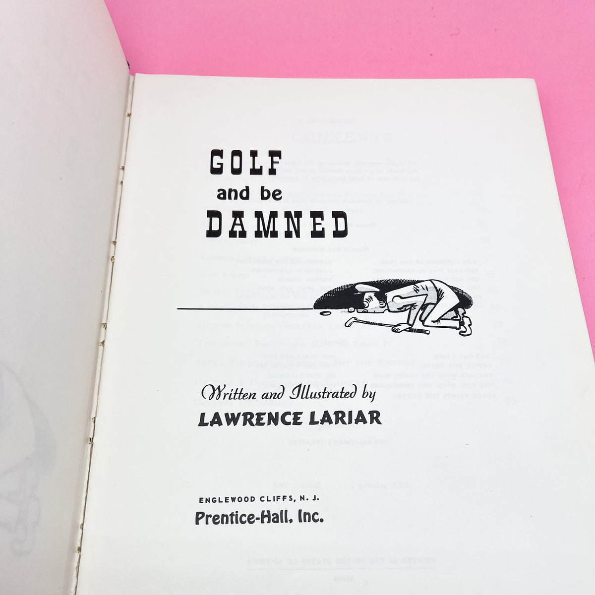 Golf and Be Damned by Lawrence Lariar-Hardcover-1954