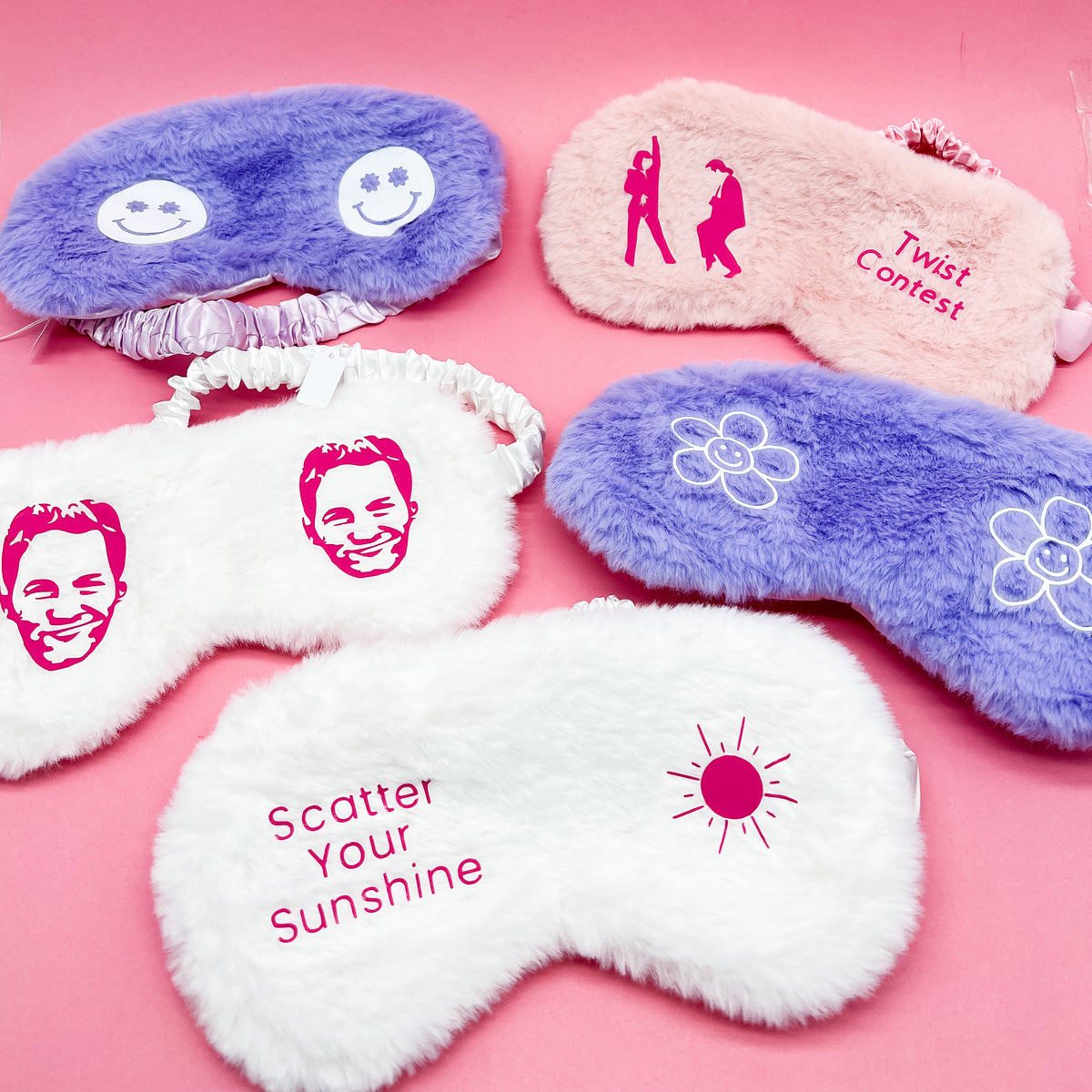 Fun Pop Culture Cozy and Silky Sleep Masks