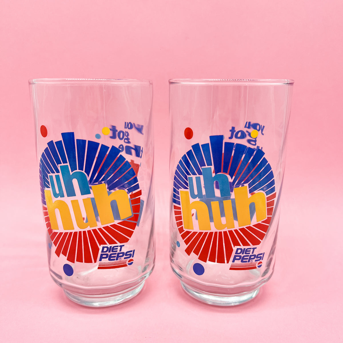 Vintage 90s Diet Pepsi Glass You Got the Right One Baby Uh Huh