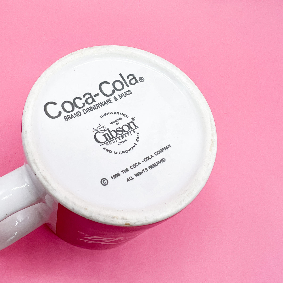 Vintage Coca Cola Coke Logo Coffee Mug Cup