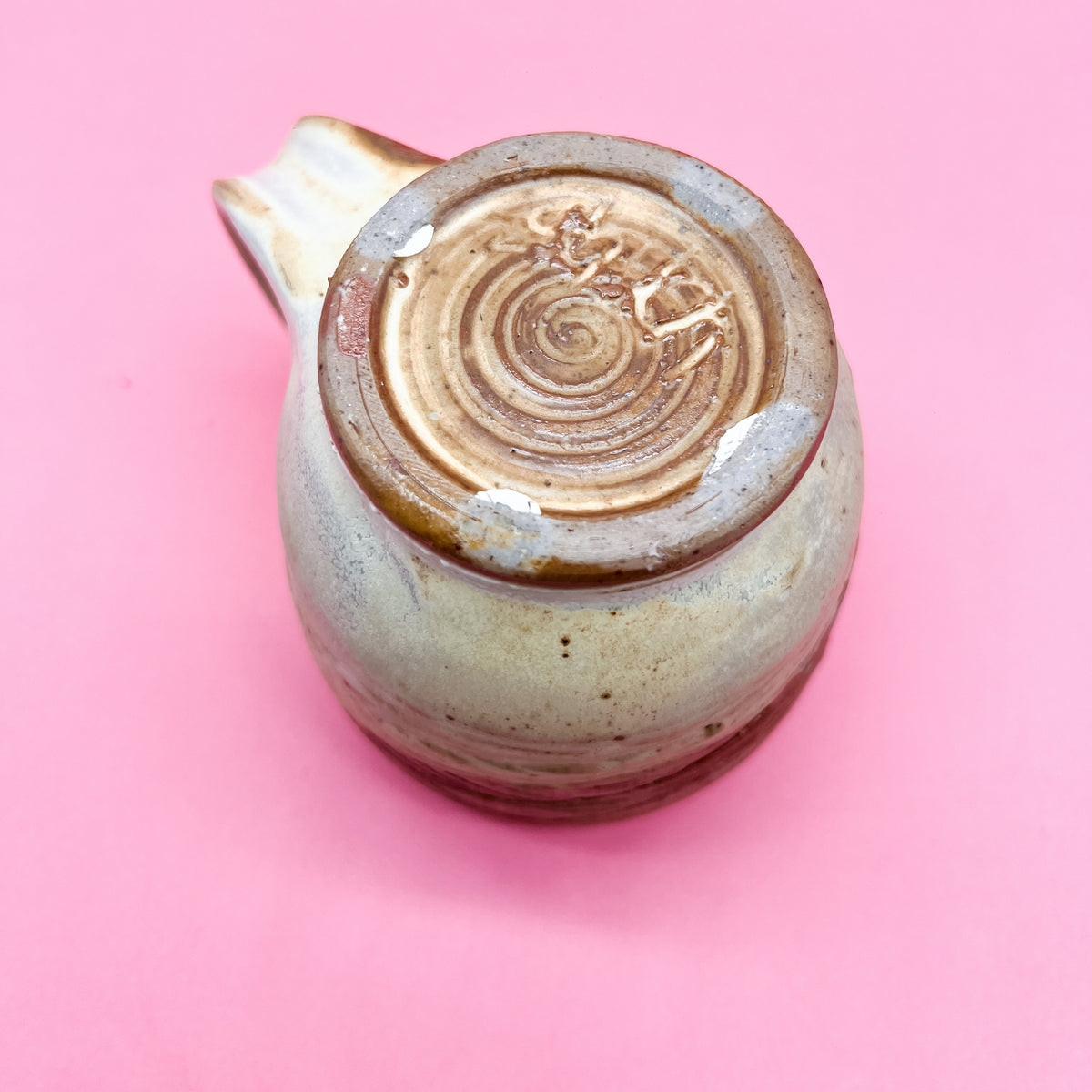 Neutral Earthtones Colors Pottery Mug Container