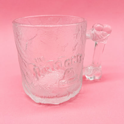 Vintage 90s McDonalds Glass Flintstone Mug