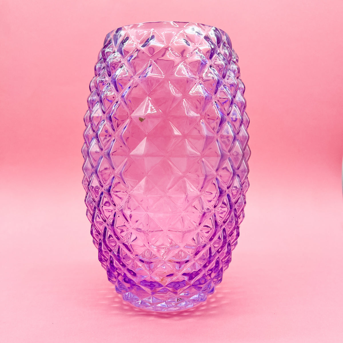 Purple Crystal Class Textured FTD Glass Vase