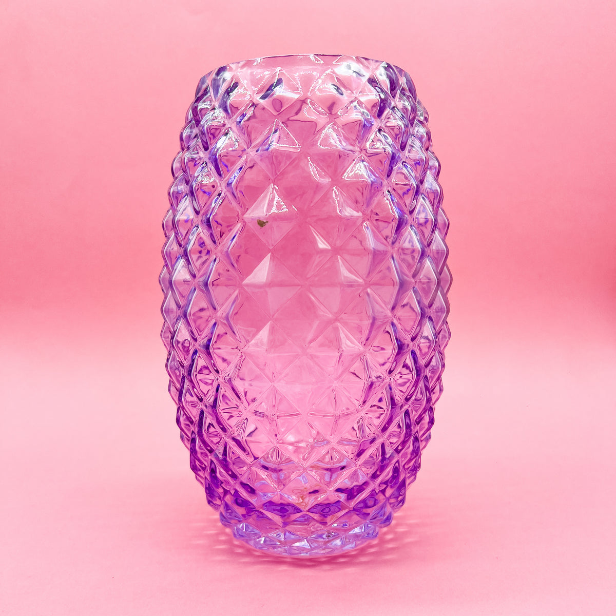 Purple Crystal Class Textured FTD Glass Vase