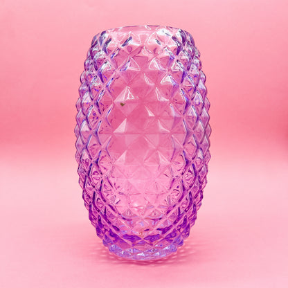 Purple Crystal Class Textured FTD Glass Vase