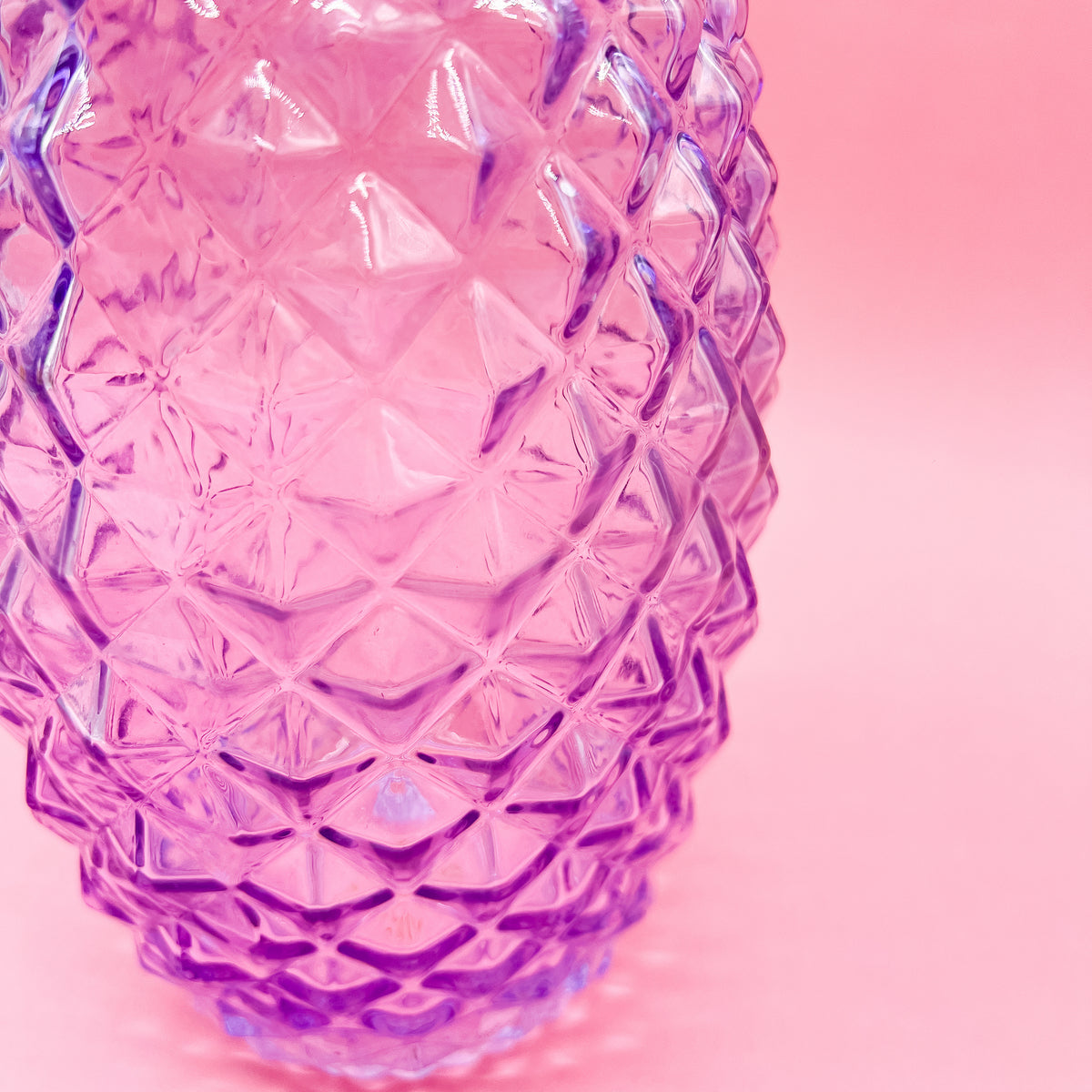 Purple Crystal Class Textured FTD Glass Vase