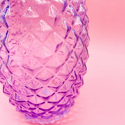 Purple Crystal Class Textured FTD Glass Vase