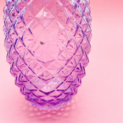 Purple Crystal Class Textured FTD Glass Vase