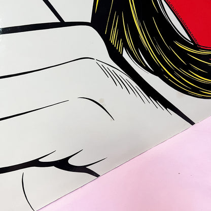 IKEA SOLMYRA Sssshhh D. Azzopardi '99 Vintage Modern Pop Wall Art