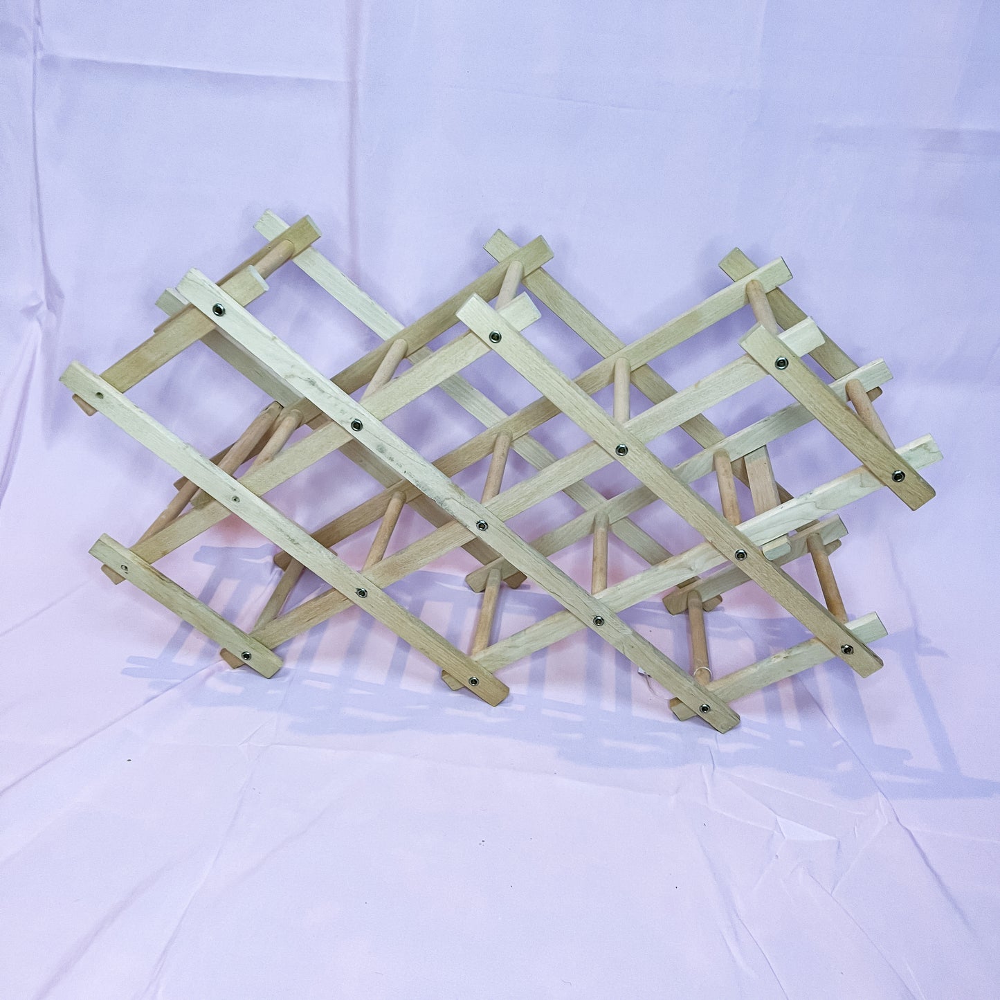 Accordion Wood Wine Rack