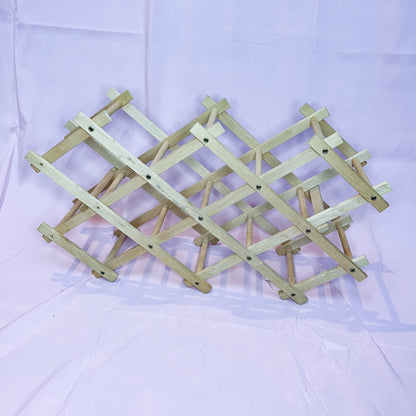 Accordion Wood Wine Rack
