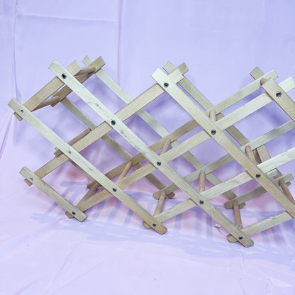 Accordion Wood Wine Rack