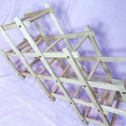 Accordion Wood Wine Rack