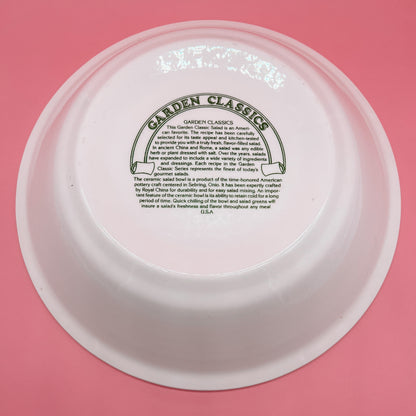 Royal China Spinach Salad Recipe Large Serving Bowl