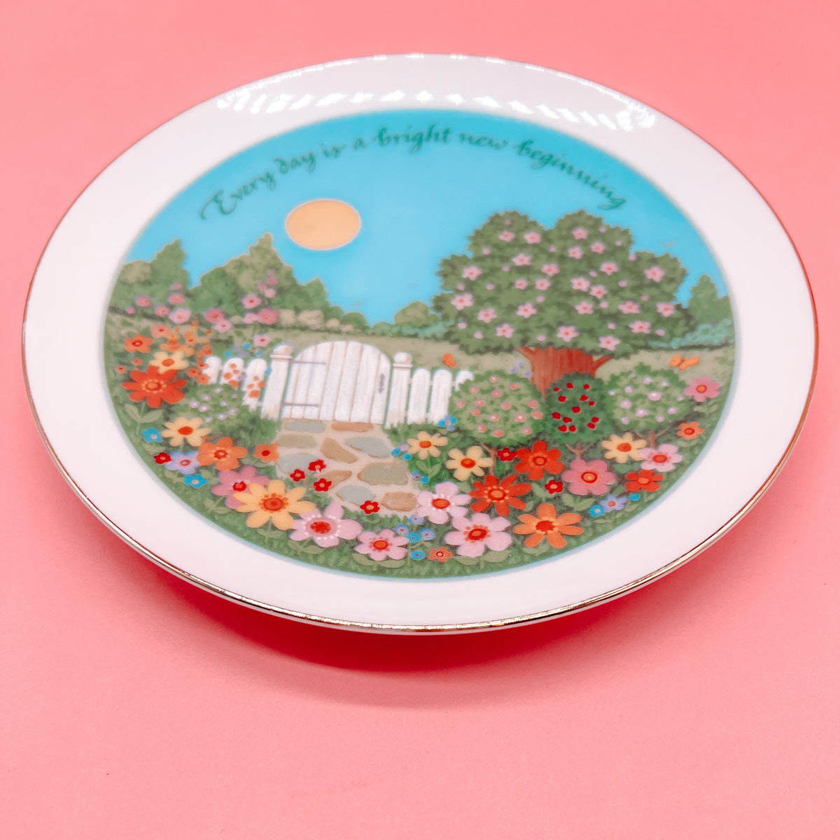 Lasting Memories Every Day is a Bright New Beginning Plate
