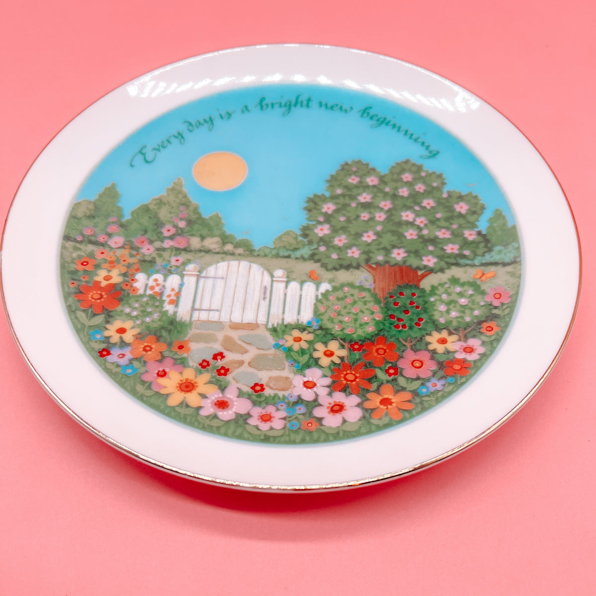Lasting Memories Every Day is a Bright New Beginning Plate