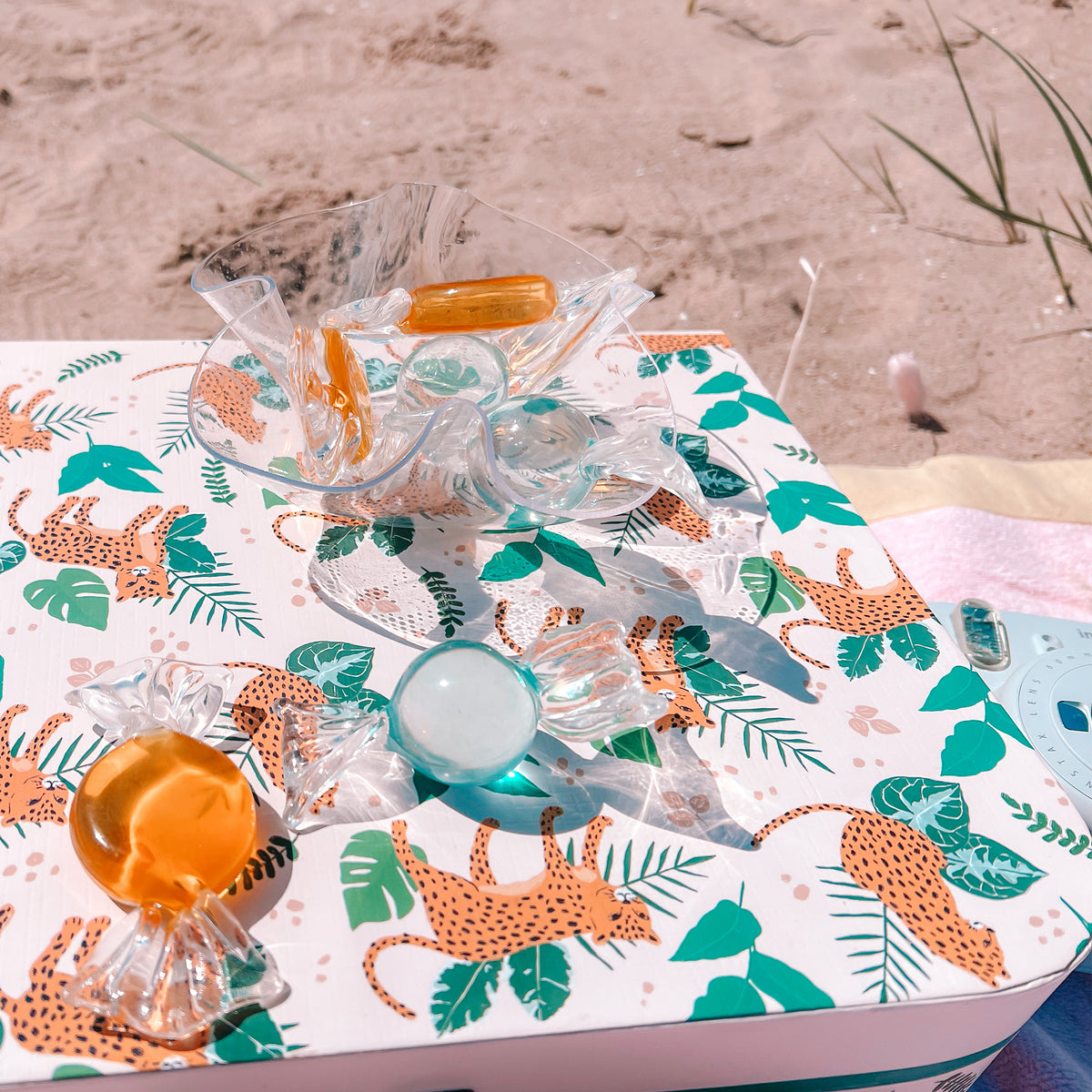 Vintage Lucite Bowl + Candy