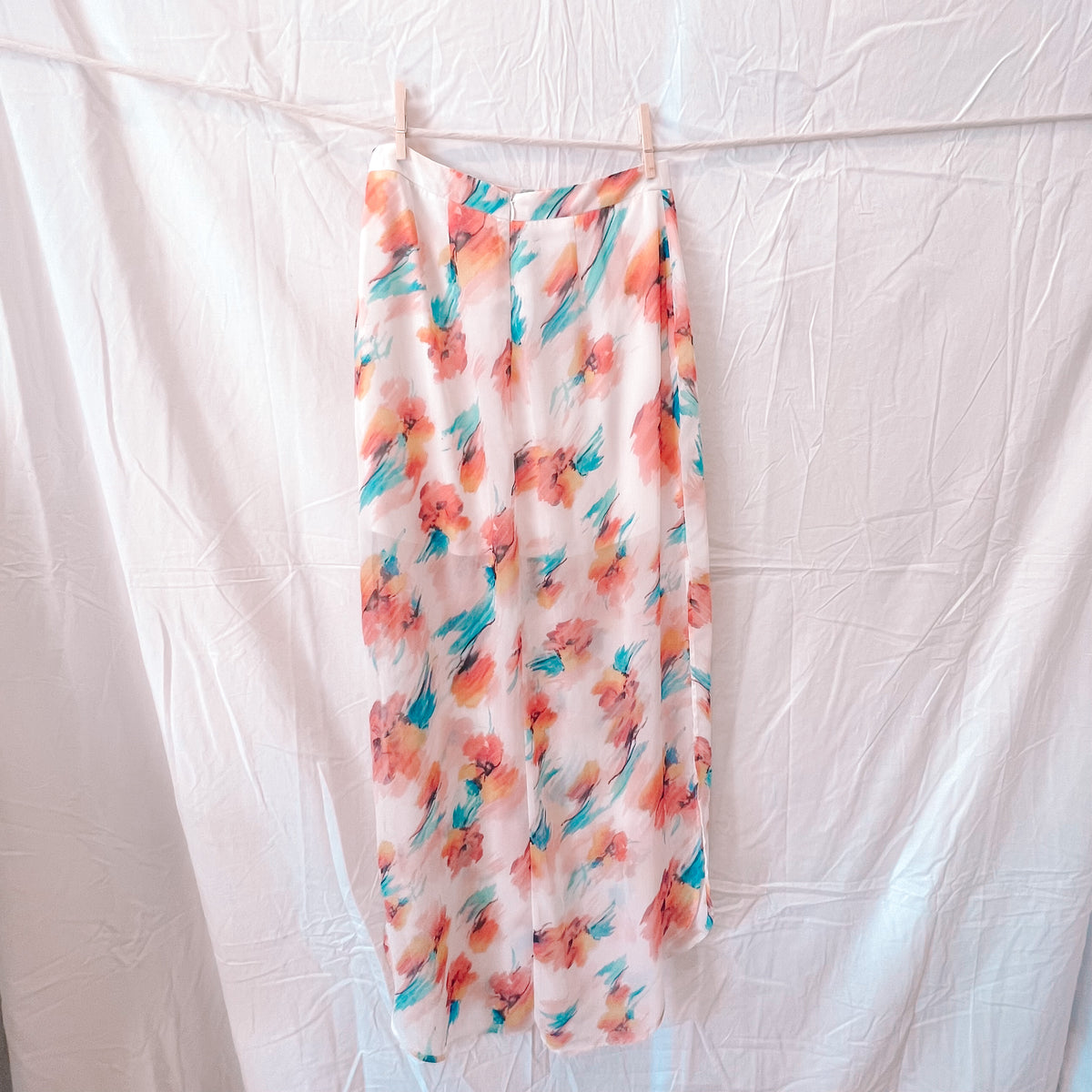 Flowy Floral Skirt