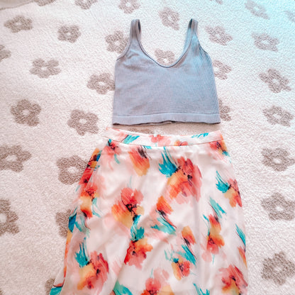 Flowy Floral Skirt