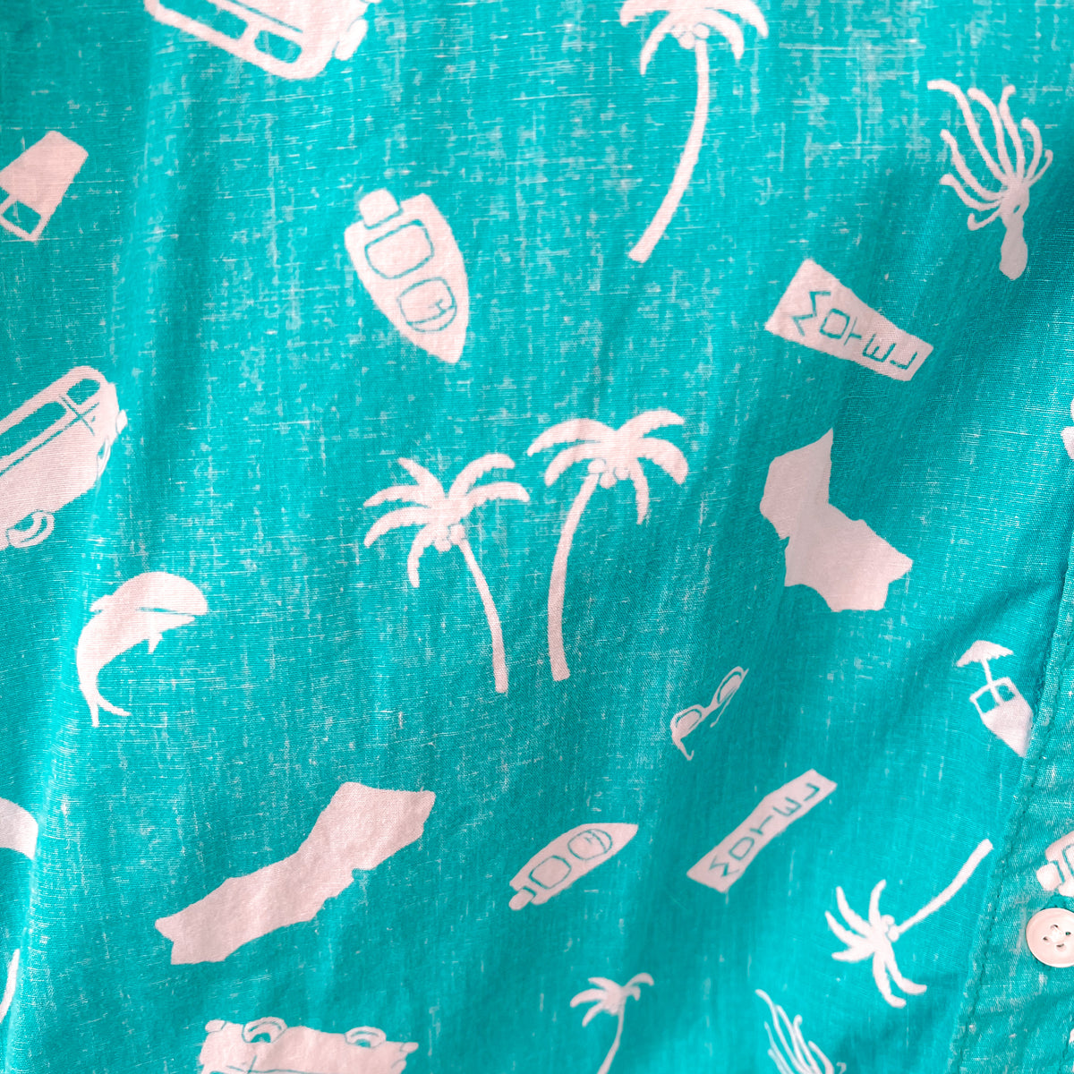 Blue Summer Button-Up