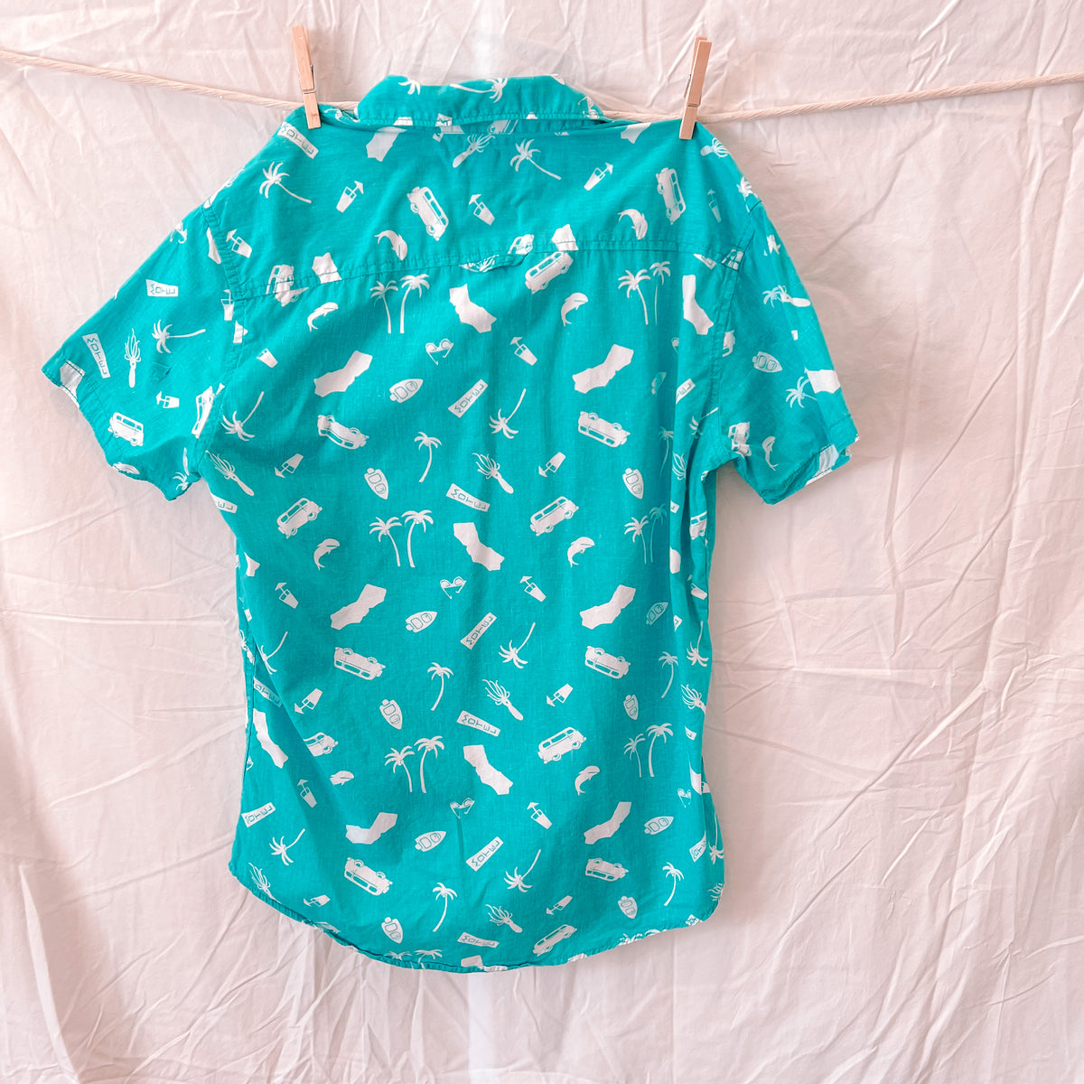 Blue Summer Button-Up