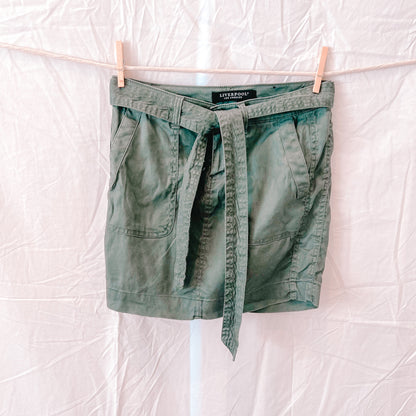 Tie Waist Utility Skirt