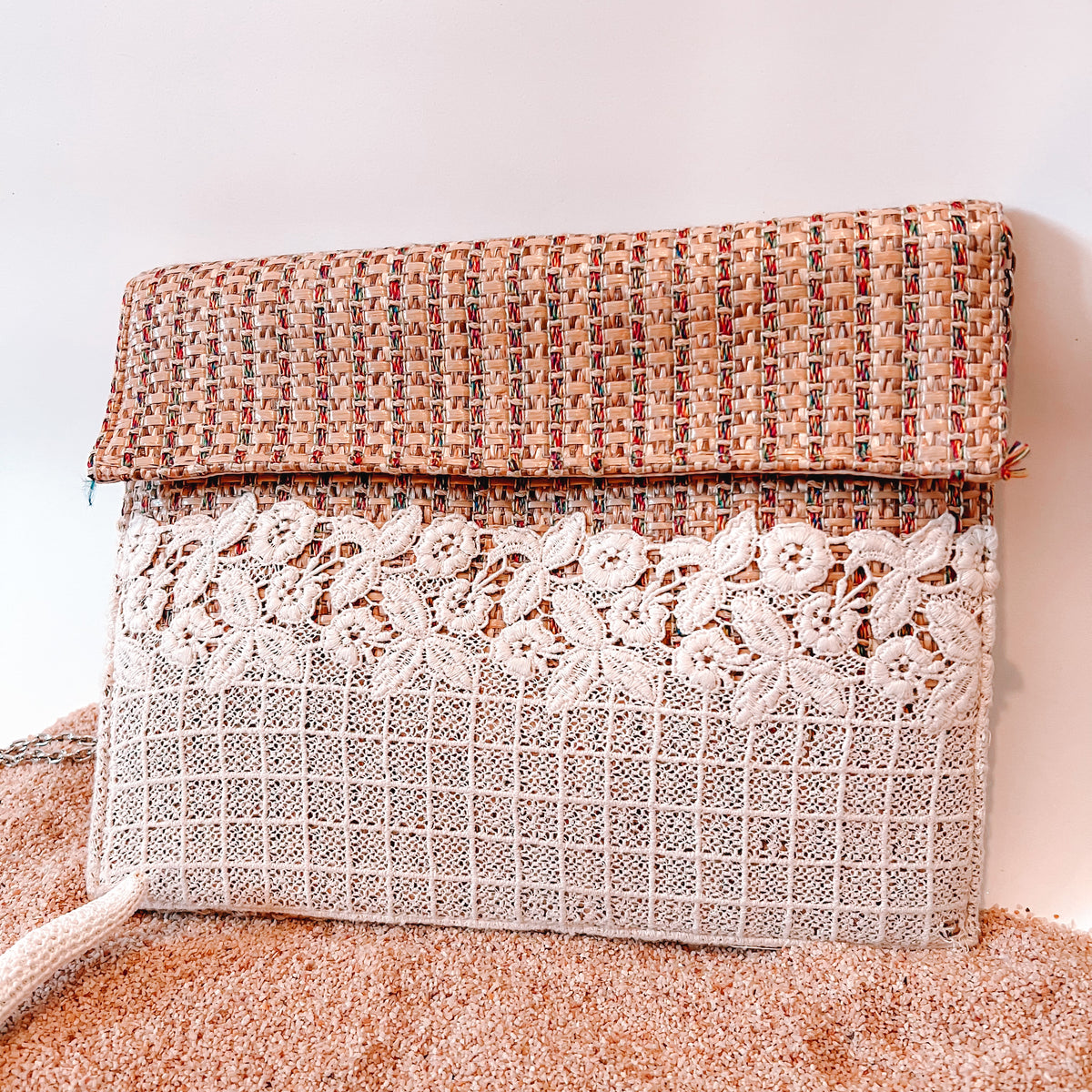 Straw Cross-body Purse