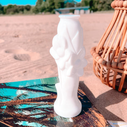 White Floral Bud Vase