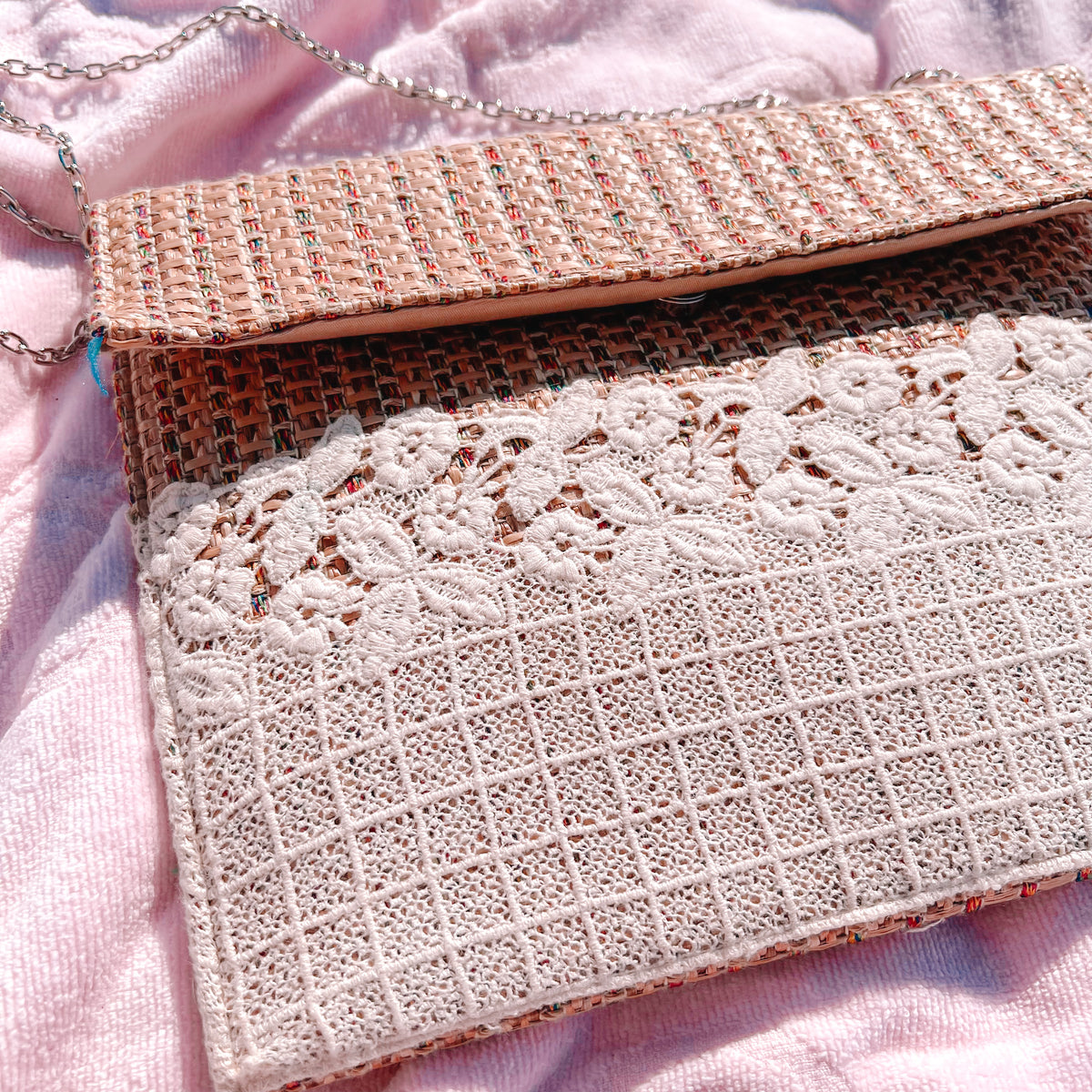 Straw Cross-body Purse