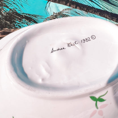 1982 Floral Soap Dish