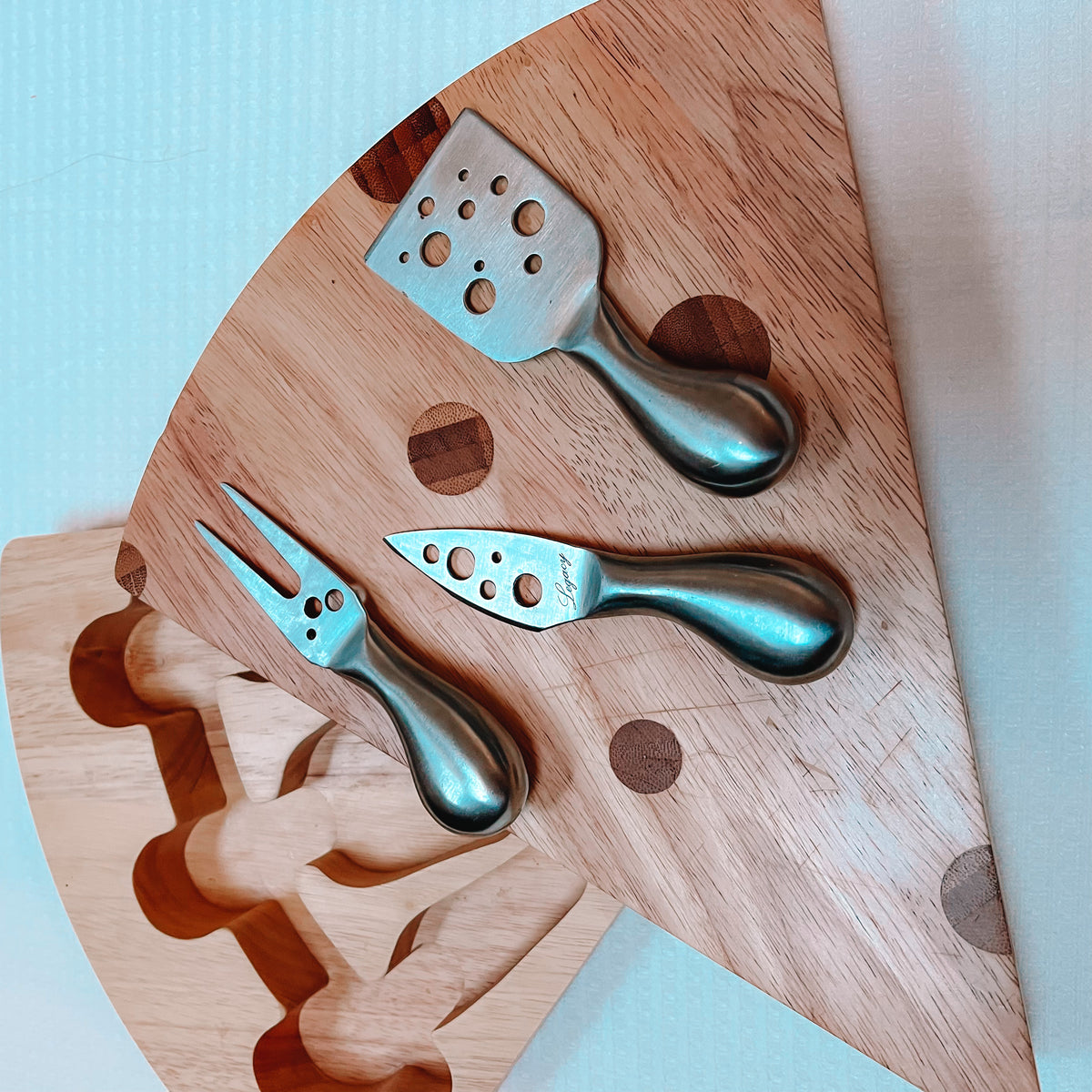 Swiss Cheese Cutting Board Set