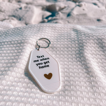 Retro Inspired Motel Keychains