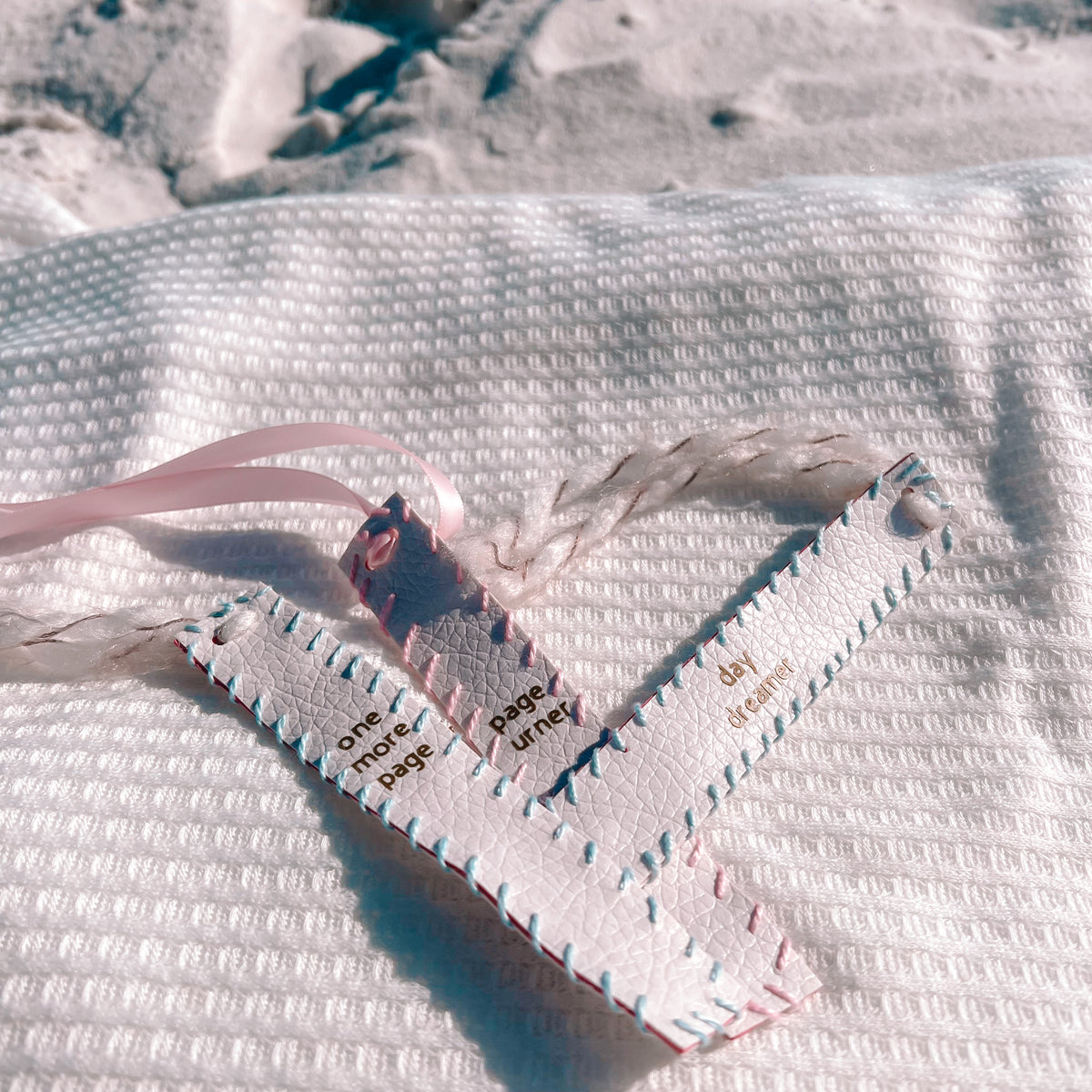 Chic Hand Stitched Bookmarks