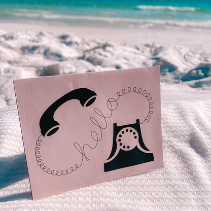 Just To Say Hello Card