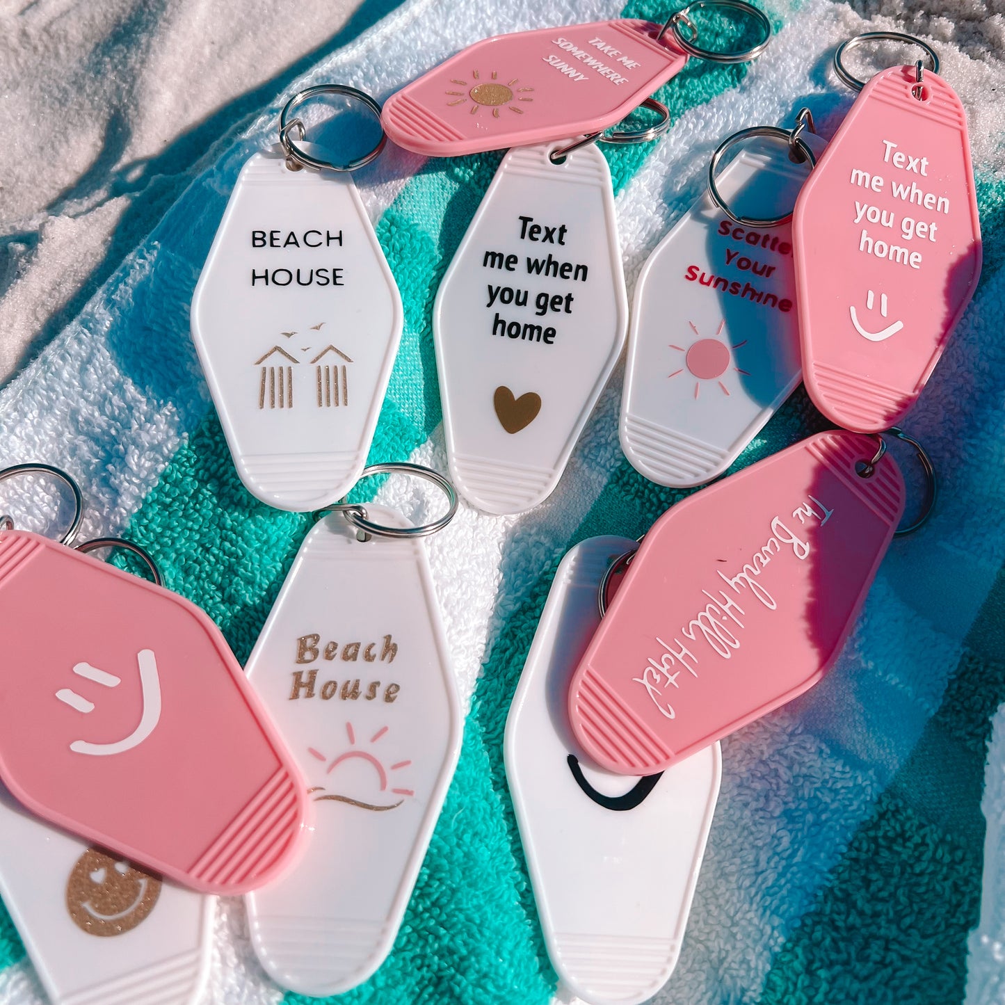 Retro Inspired Motel Keychains