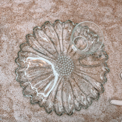 Sunflower Daisy Plate and Cappuccino Cup