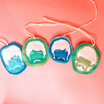 The Fab Four Ornaments
