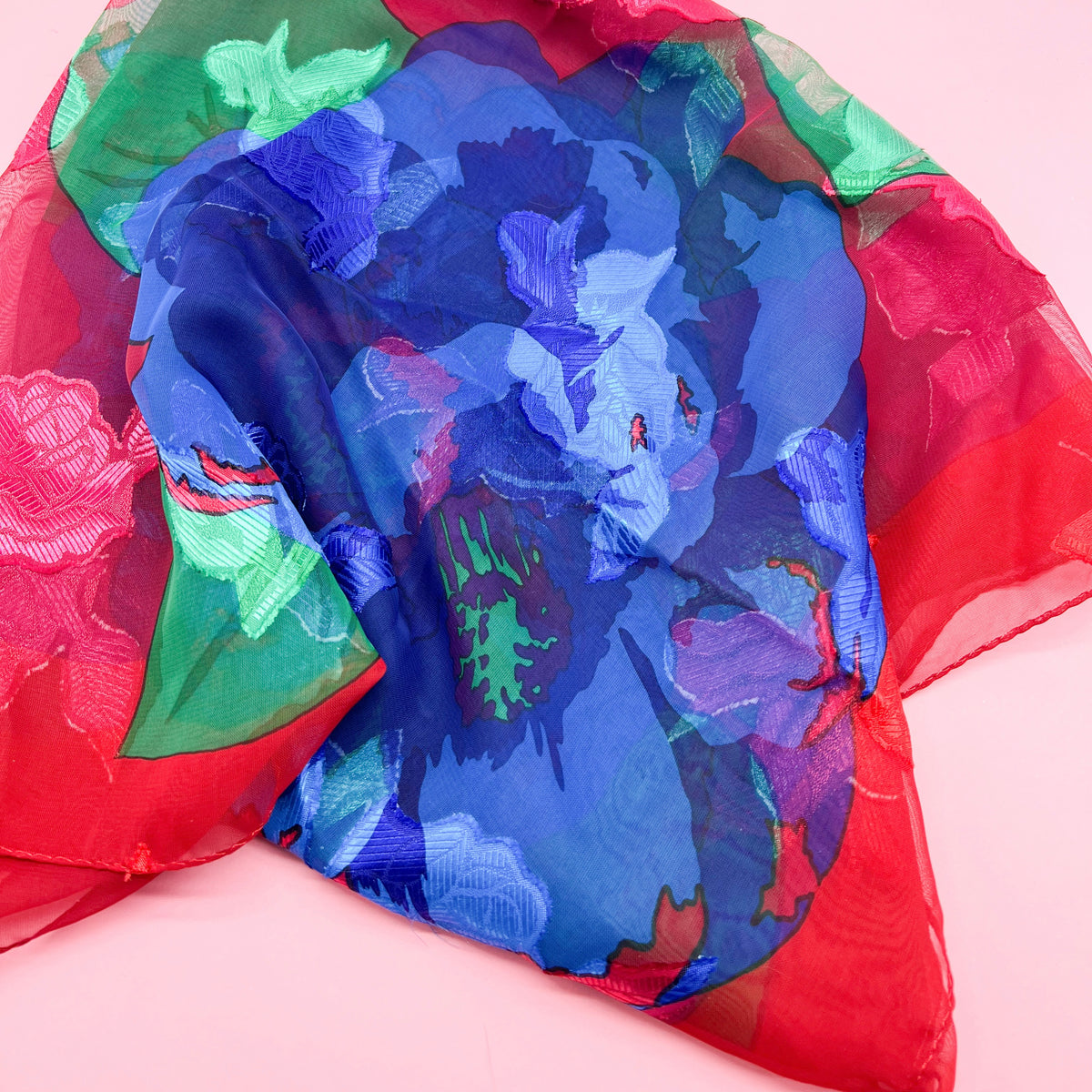 Vintage Floral Scarf