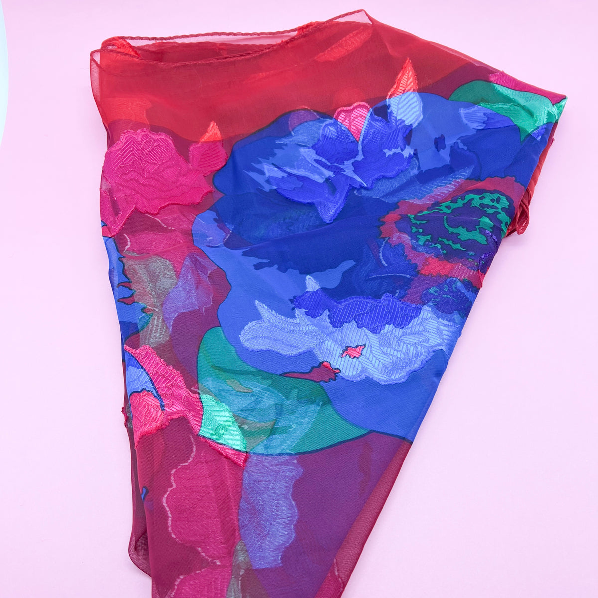 Vintage Floral Scarf